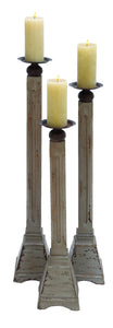 Amazing Styled Wood Metal Glass Candelabra