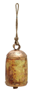 Metal Bell with Tarnished Finish For Modern Decor