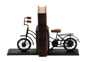 Bookend PairMetal with Classic Cycle Design