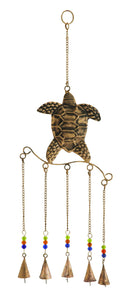 Turtle Wind Chime with Exquisite Design in Copper Finished