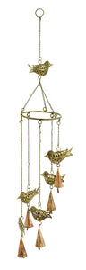 Bird Wind Chime Elegant Designs with 5 Hanging Bells