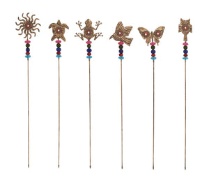 Creative Styled Metal Bead Garden Stake