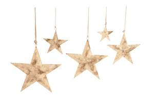 Sparkling Contemporary Styled Hanging Metal Star