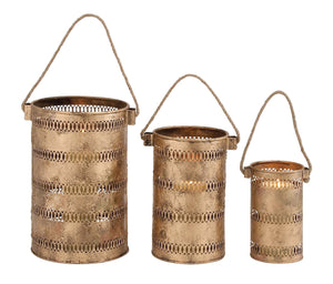 Contemporary Styled Metal Candle Lantern