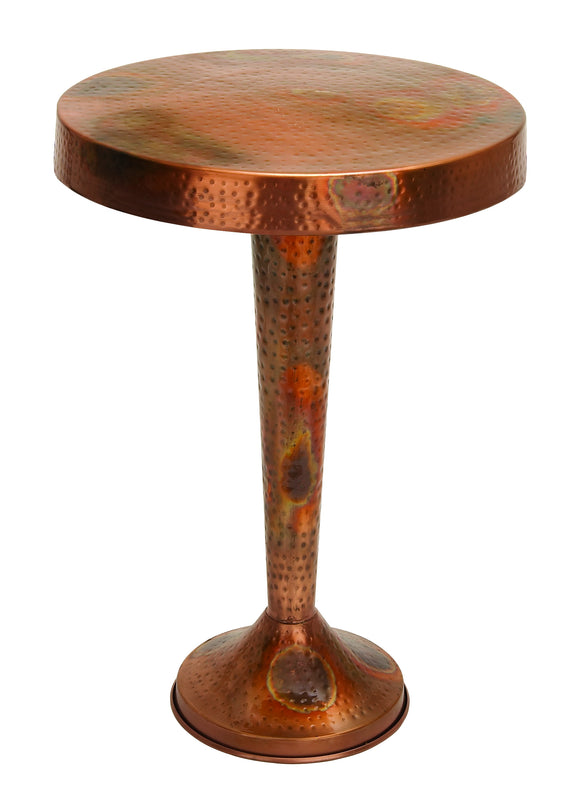 Vintage Inspire Metal Copper Accent Table 26