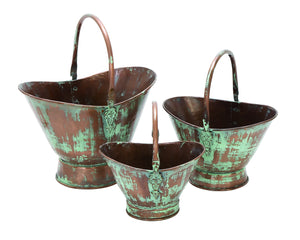 Metal Planter Set/3 18",15",13"W Patio Accents