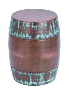 Stool without Sharp Edges in Dark Copper Color