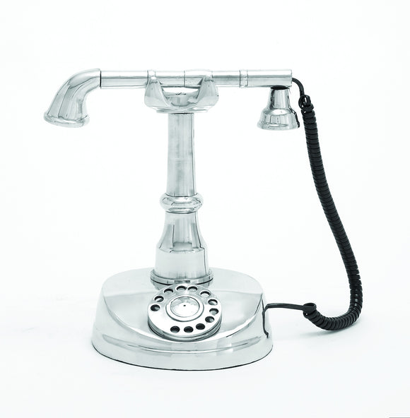 Aluminum Telephone Decor with Sturdy Construction