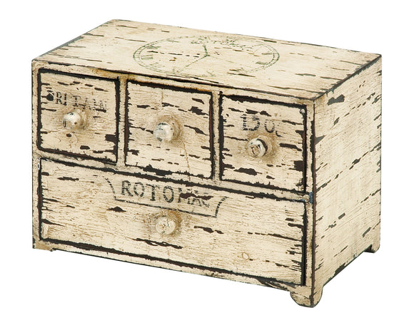 WOOD BOX WITH DRAWERS WITH GREAT UTILITY