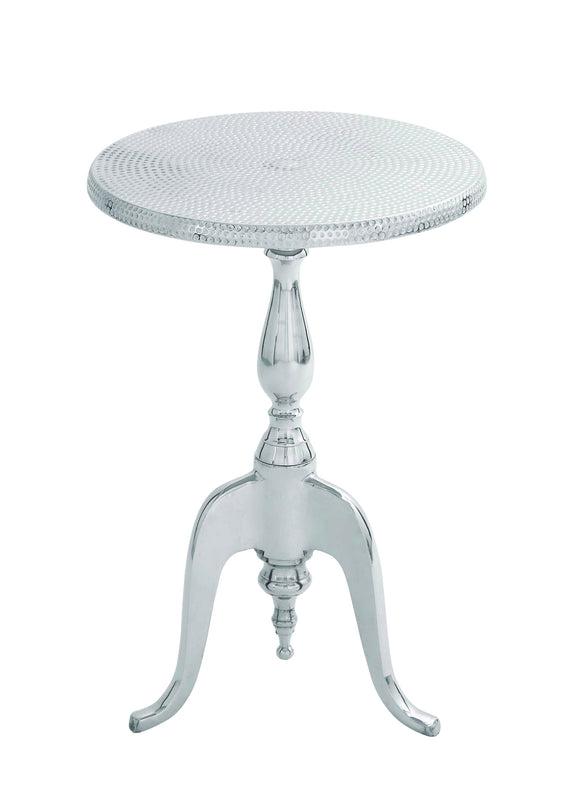 Accent Table Classic Style in Hammered Finish