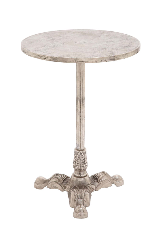 The Royal Aluminum Nickel Accent Table