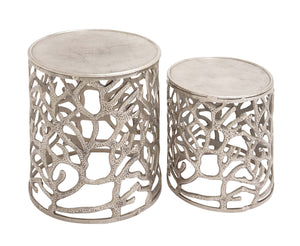 The Sparkling Set of 2 Aluminum Stool