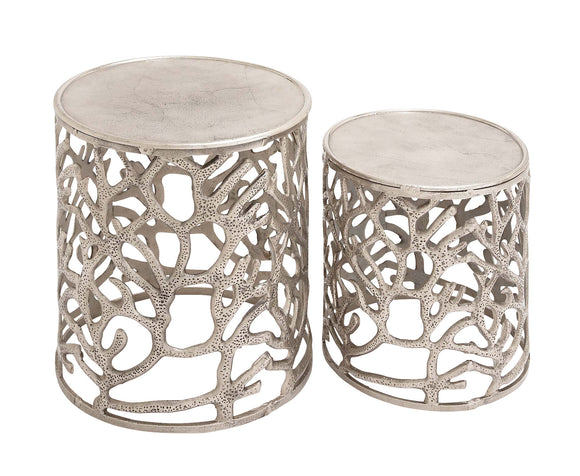 The Sparkling Set of 2 Aluminum Stool