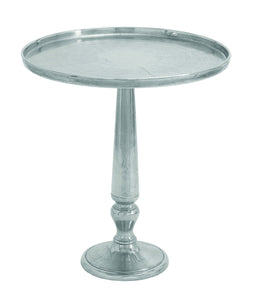 Table Tray Fluted Base Design in Metallic Finish