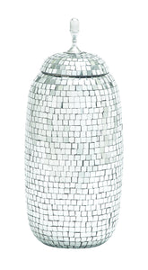 Stunningly Styled Metal Mirror Mosaic Jar