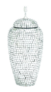 Glass and Metal Lantern with Minimal Details (Set of 2)