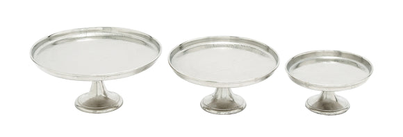 Modern Style Cake Stand Set of Three in Minimalistic Design