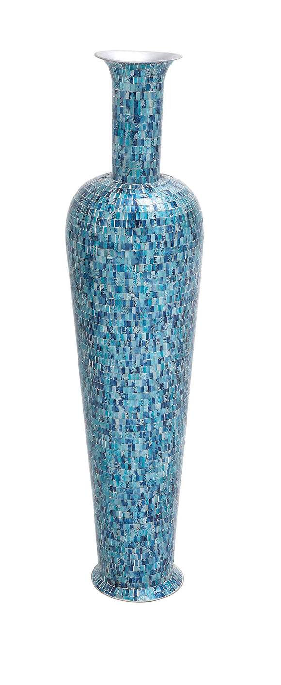 The Bright Metal Mosaic Turquoise Vase