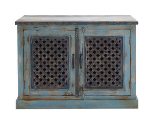 The Charming Wood Pierced Door Cabinet