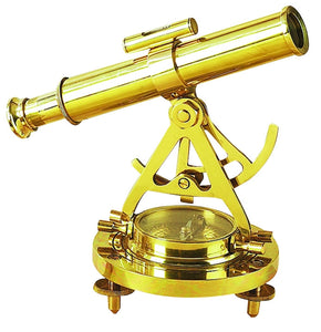 BRASS TELESCOPE COMPASS FEEL THE DISTANT OBJECTS NEARER