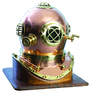 BRASS DIVING HELMET COMPACT DESIGN FOR SMALLER SPACES