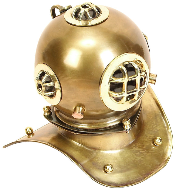 BRASS DIVING HELMET FOR SMALLER SPACES