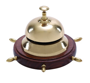 ALUMINUM TABLE BELL FEATURES AUTHENTIC ALUMINUM METAL