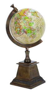 ALUMINUM GLOBE SERVES AS AN EDUCATIONAL AID