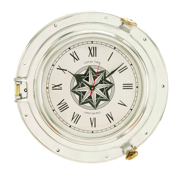 d Metal Port Hole Clock with A Sparkle