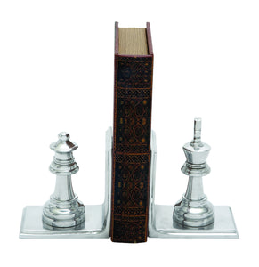 Metal Bookend Pair with Broad Stable Base