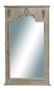 Tirunelveli Square Antique Wood Wall Mirror