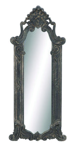 Gothic Style Wood Wall Mirror in Ash Wood Finis