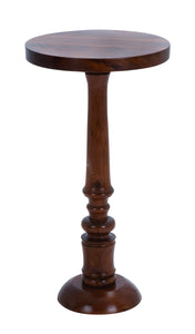 Sturdy Construction Wooden Round Shaped Pedestal Table 30" H