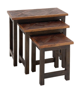 The Amazing Set of 3 Wood Nesting Table