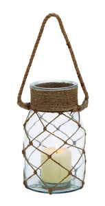 Smart Styled Opaque Glass Rope Candle Lantern