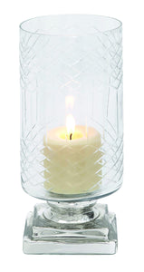 Smart styled Opaque Designed Glass Candle Holder