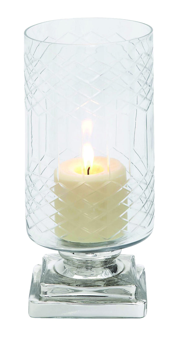 Smart styled Opaque Designed Glass Candle Holder