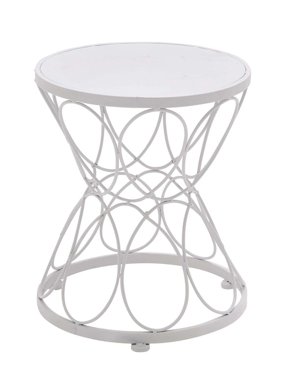 Exquisite Classy Styled Metal White Plant Stand