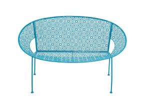 The Sky Metal Blue Garden Bench