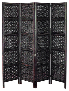 WOOD 4 PANEL SCREEN FOR PRIVACY AND DECOR BOTH