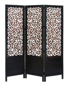 Room Dividers Wood Screen 3 Panel 72"H, 60"W