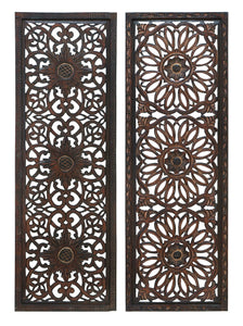 Elegant Wall Sculpture - Wood Wall Panel 2 Assorted 48"H, 16"W