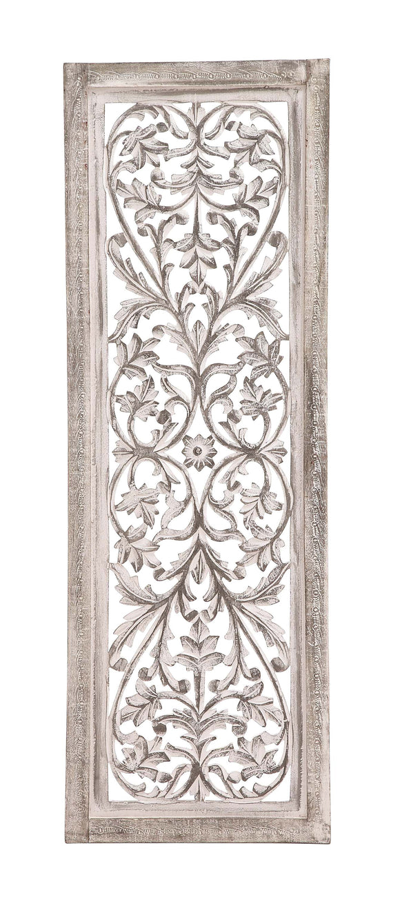 White Polished Attractive Wood Wall Panel