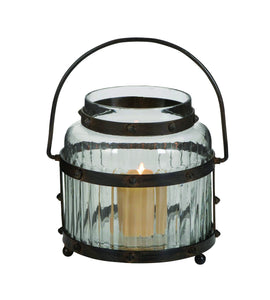 Glass Lantern with Metal Handle and The Frame Sport