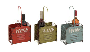 The Rustic Metal Wine Holder 3 Assorted