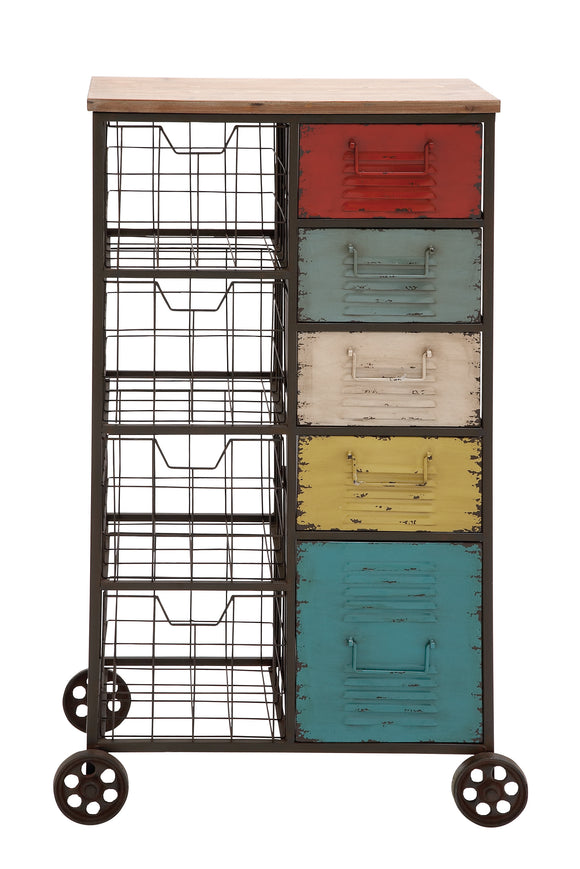 The Wonderful Metal Wood Storage Cart