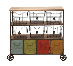 The Colorful Metal Storage Cart