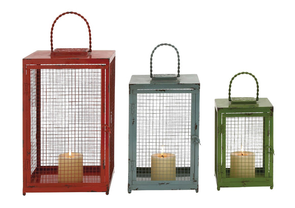 Beautiful Styled Set of 3 Metal Candle Lantern