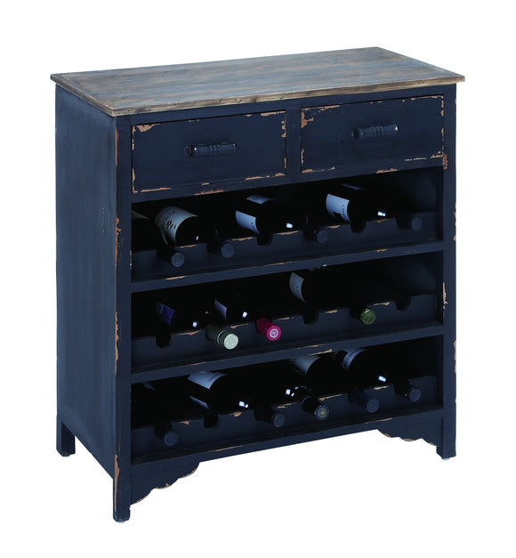 Wooden Wine Cabinet with Additional Storage Space