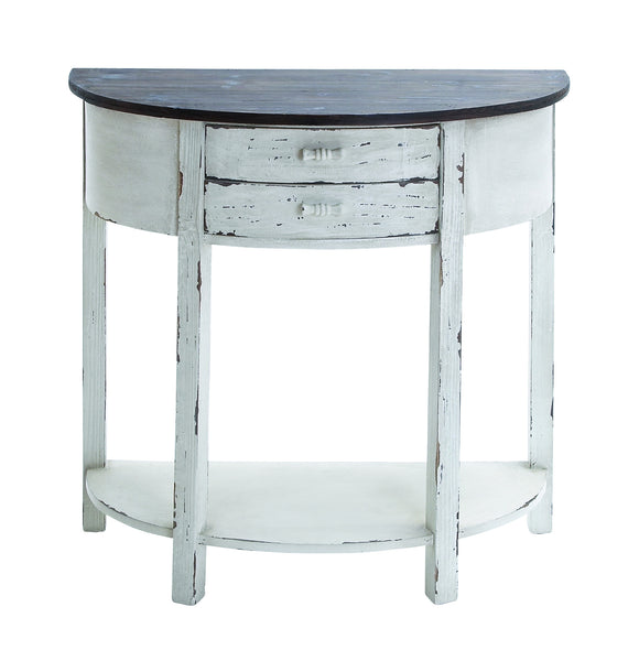 Wood Console Table with Polished Surface